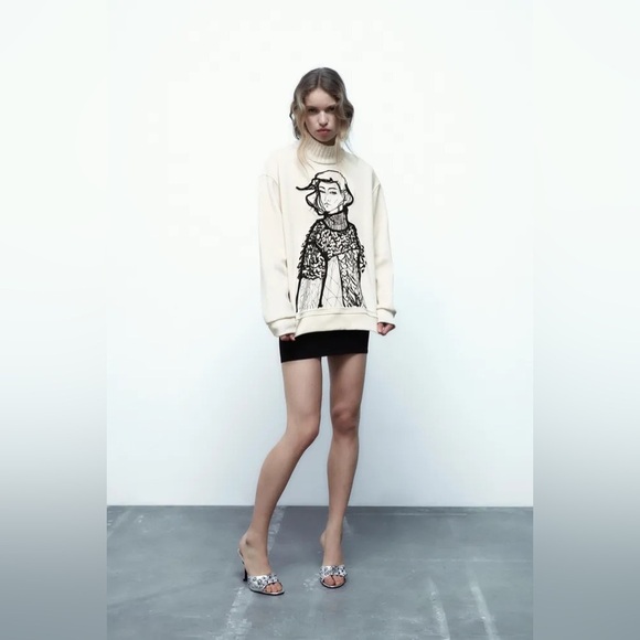 Zara GIRL TRICOT SWEATSHIRT I
Size XL - Picture 1 of 16